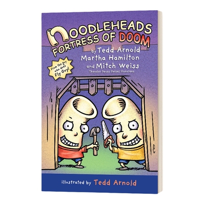 英文原版 Noodleheads Fortress of Doom 4 傻瓜面条头小子4 世界末日的堡垒 漫画 英文版 进口英语原版书籍儿童全英语书