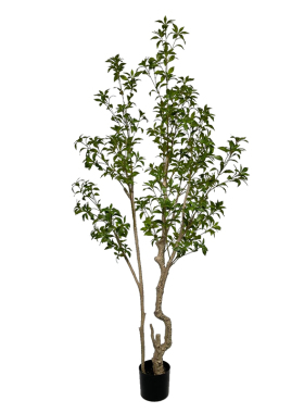 仿真绿植马醉木室内假盆栽