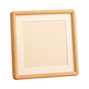 高级感实木榫卯相框做照片桌面摆台国画书法圆角黑胡桃装裱框定制