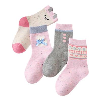 女童袜子秋季新疆长绒棉高筒袜