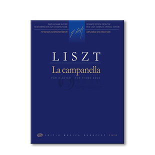 【促销 】李斯特钟钢琴独奏 匈牙利布达佩斯原版乐谱书 Liszt Ferenc La campanella Piano Z12913