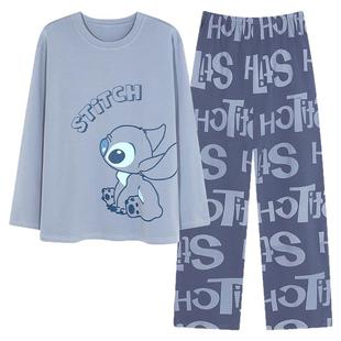 纯棉睡衣春秋季男款长袖卡通动漫青少年学生可外穿家居服秋天套装