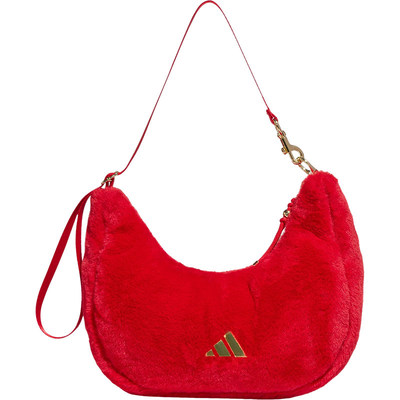 阿迪达斯女子毛绒手提包斜挎包