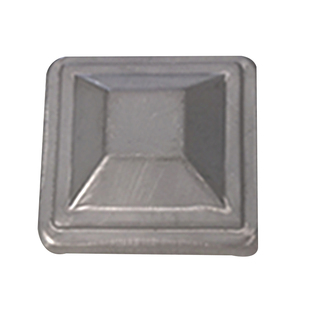 铁艺镀锌铁皮冲压柱帽堵头盖帽方管圆管装饰遮丑盖护栏杆顶帽配件