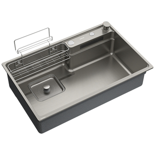 箭牌尊享水槽 飞雨港湾日式大单槽304不锈钢厨房洗菜盆洗碗台下盆
