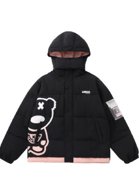 LAMLICKA加厚冬季潮牌男棉服