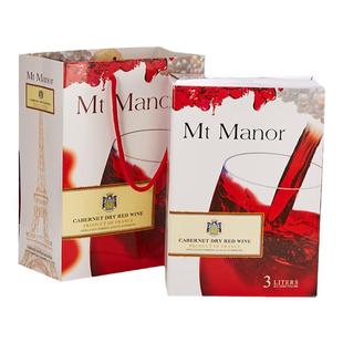 红酒6六斤装 法国蒙图庄园干红葡萄酒波尔多产区AOC盒装婚宴
