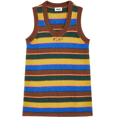 MLMR条纹撞色连衣裙女