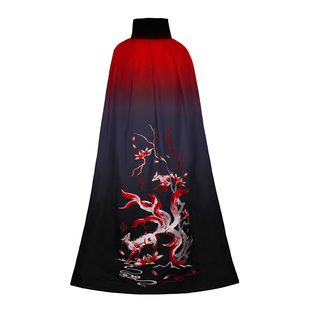 灵狐出山| 如梦霓裳原创汉服男女斗篷加绒加厚黑红秋冬款【5折】