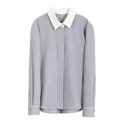 职场高级感长袖商务衬衫