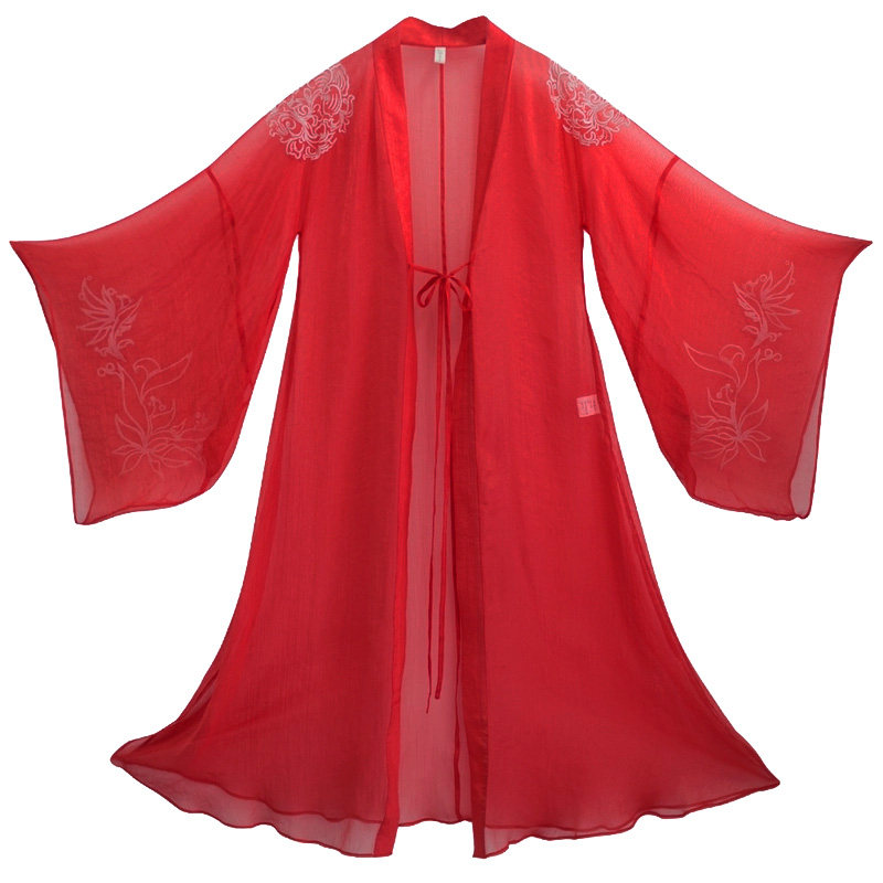 糖十一【红酥手】原创古装改良汉服女夏季中国风绣花广袖对襟开衫