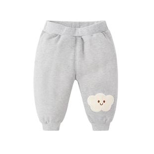 女童裤子秋冬加厚屁屁裤男童长裤冬季宝宝冬装儿童童装婴儿加绒裤