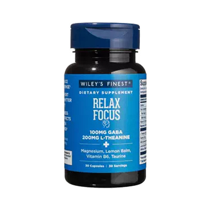 Wiley's Finest 进口专注集中L-茶氨酸补充剂虑舒缓情绪放松睡眠