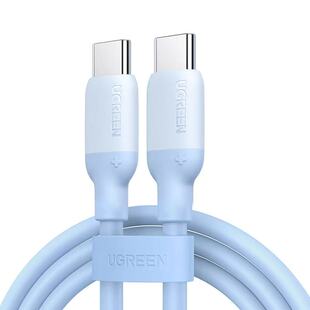 绿联双头TypeC数据线PD60W快充硅胶CtoC充电宝线3A短0.5米长2米适用苹果iPhone17手机16平板iPad15安卓笔记本