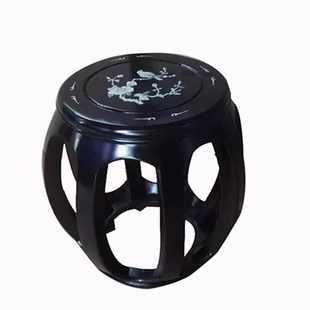 博音敦煌仿古复古筝古琴腰鼓圆凳子实木专用凳单人大琴凳古筝装饰