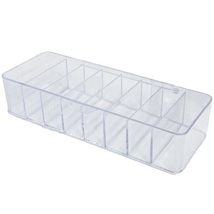 日抛美瞳收纳盒桌面抽屉多格大容量隐形眼镜透明亚克力收纳盒防尘