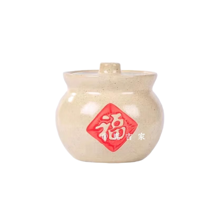 中式瓦罐杯搞怪胖萌陶瓷杯咖啡杯
