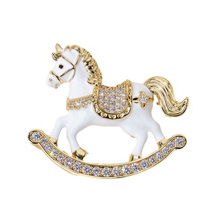 【新品】生肖马扣针胸花胸针女高级感轻奢高档别针固定衣服配饰