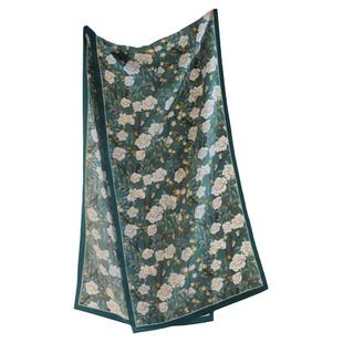 AI家意式春夏奢美大女主 真丝丝巾女 新款防晒外搭桑蚕丝欧美