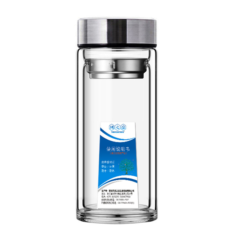 耐热加厚双层玻璃杯子