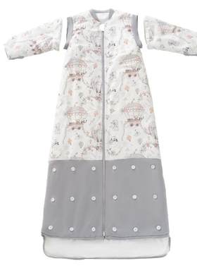欧孕纯棉儿童防踢被成长式睡袋