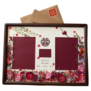 手工结婚证相框结婚登记照婚姻登记证情侣夫妻领证结婚周年礼物