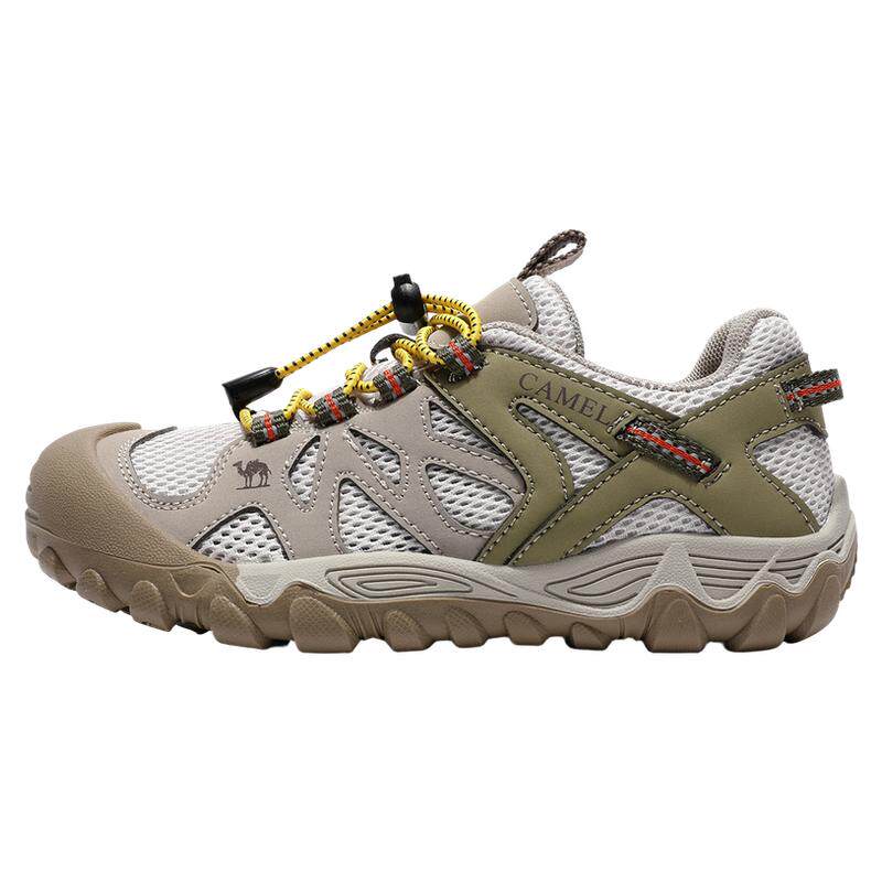 小骆驼儿童登山鞋轻盈户外防滑耐磨网面透气大童徒步鞋男童运动鞋