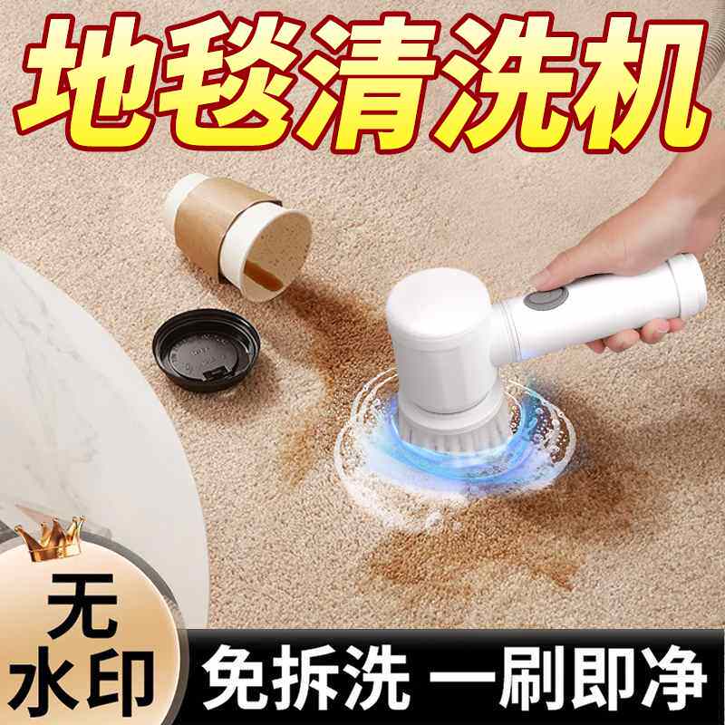 地毯清洁神器家用免水洗毛毯地垫清理电动工具科技布艺沙发清洗机