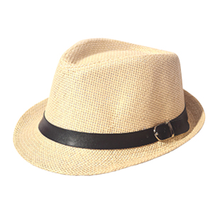 爵士帽草帽男女出游沙滩帽遮阳英伦帽子亲子儿童礼帽休闲店员凉帽