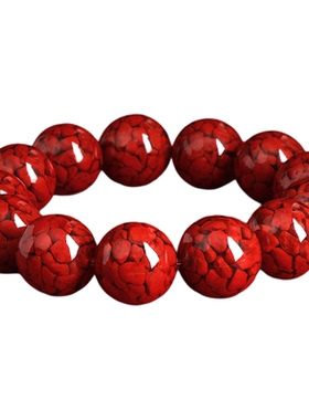 【普陀山官方】天然晶体朱砂手链