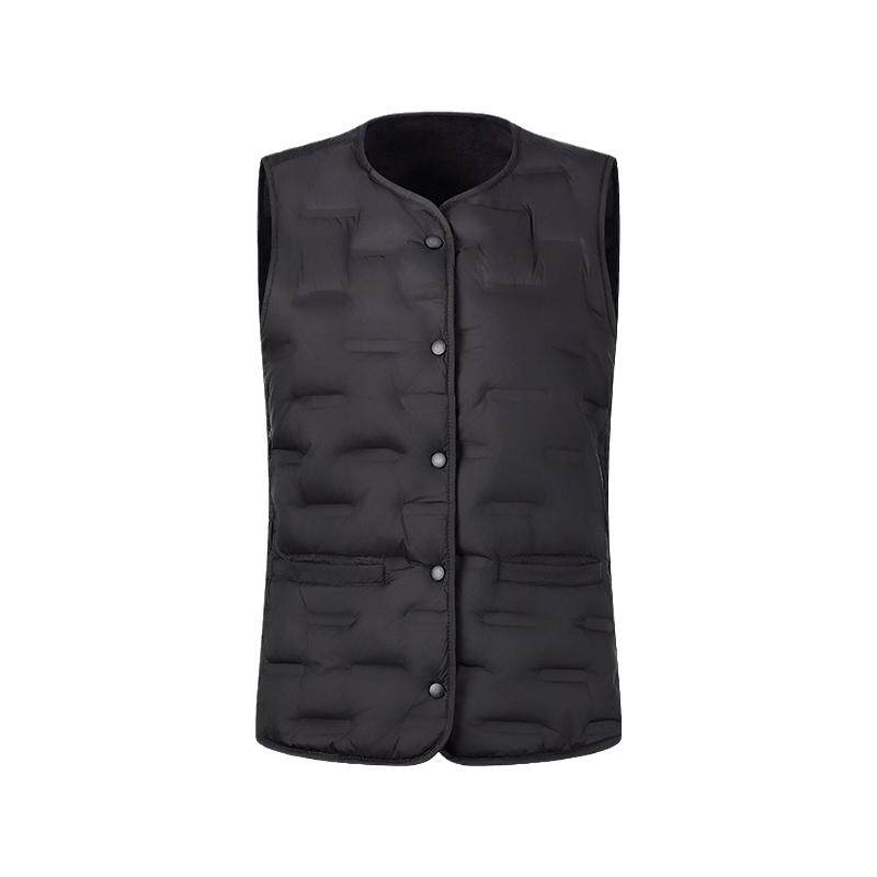 轻薄短款无领羽绒服马甲内胆外套