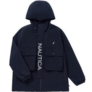 NAUTICA童装男女童户外冲锋工装外套鹅绒服儿童机能风三防硬壳衣