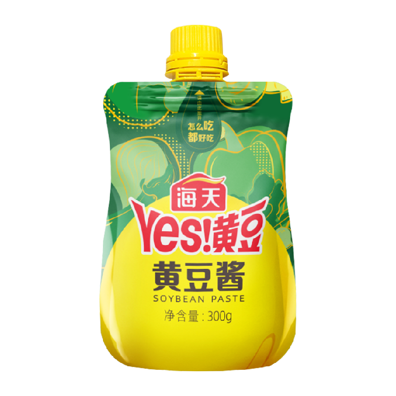 海天黄豆酱含嘴袋挤挤装方便下饭酱炒菜拌面调料蘸酱调味酱料
