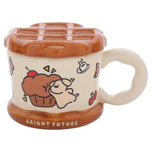 好看的马克杯陶瓷水杯女士高颜值咖啡杯设计感小众家用早餐杯带盖