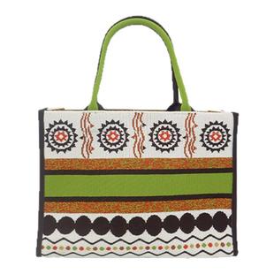 DGENIUS原创包包女2026新款通勤花卉编织托特包大容量单肩腋下包