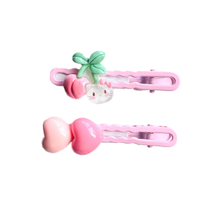 儿童发夹可爱卡通水果发卡宝宝不伤发侧边夹小女孩甜美大号碎发夹