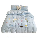 ins床上纯棉四件套2026新款全棉床单被套床品学生单人宿舍三件套4