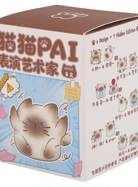 治愈系暹罗猫解压摆件盲盒送朋友