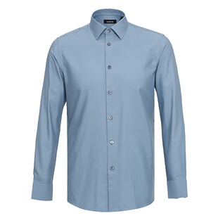 【光泽感桑蚕丝】callisto春夏男士衬衫长袖衬衣上衣休闲易打理