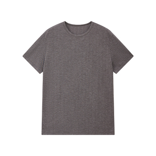 ttelen.轻量透气/云感螺纹短袖T恤正肩显大训练健身老钱风运动TEE