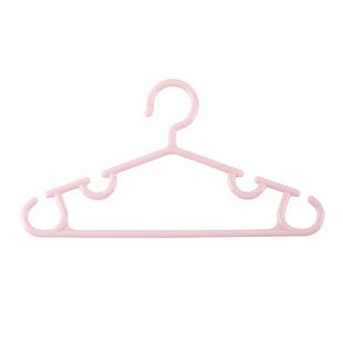 茶花儿童衣架塑料家用婴儿中童大童宝宝专用挂衣撑子加厚加粗无痕
