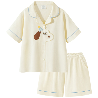 情侣睡衣夏季凉感纯棉短袖家居服