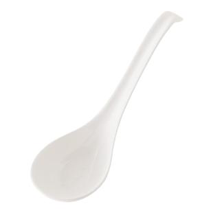 陶瓷汤勺家用瓷饭勺纯白盛汤勺子粥勺大号天鹅调羹大勺长柄骨瓷勺