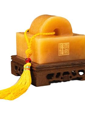 天然原石装饰品印章书房祝福摆件