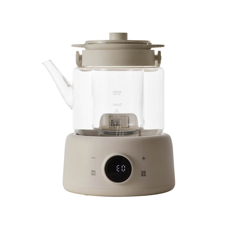 olayks立时全玻璃养生壶炖煮一体办公室小型煮茶多功能家用烧水壶