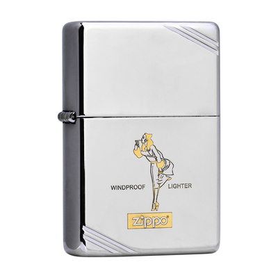zippo煤油打火机风中女郎1937