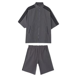 体育跑步大码运动服女夏季薄款宽松休闲学生短裤两件套装胖MM显瘦