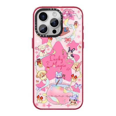 benefit甜心魔法动物学院17适用于iphone16promax苹果15PRO晶盾磁吸手机壳13新款14套12冰川纹防摔彩色边框