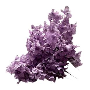 婚庆紫色仿真花婚礼订婚宴结婚装饰舞台背景路引橱窗美陈装饰假花