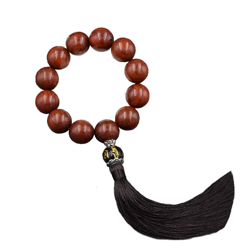 檀木高端汽车挂件佛珠档位珠车内挂饰车上装饰品保平安符车用手串